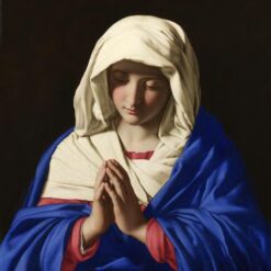 Baroque Masterpiece – The Virgin in Prayer, c.1645 by Sassoferrato, High-Quality Replica