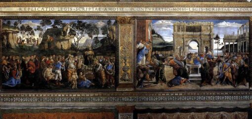 Scene from the Life of Moses – Sandro Botticelli’s Early Renaissance Fresco