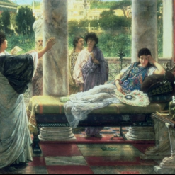Catullus Reading His Poems at Lesbia's House – Historical Oil Painting by Sir Lawrence Alma-Tadema