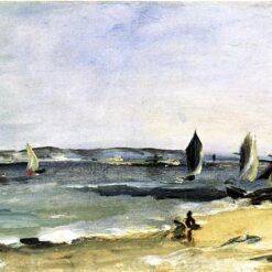 Seascape at Arcachon – Inspired by Edouard Manet’s Impressionist Marina (1871)