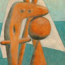 Oil Painting Inspired by Picasso’s Surrealist Period – 'Seated Bather' (1930) Nude Art on Canvas