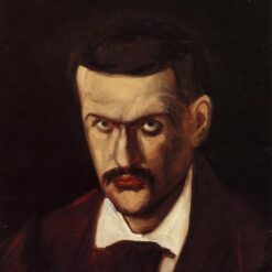 Self-Portrait" by Paul Cézanne – Romanticism Oil Painting, 1864, Private Collection