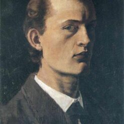 Self-Portrait by Edvard Munch – Early Realism (1881-1882)