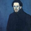Inspired by Picasso: Self-Portrait (Autoportrait) – Expressionist Oil Painting from Picasso’s Blue Period
