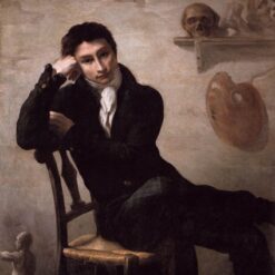 Théodore Géricault Self-Portrait – Romanticism Oil on Canvas Reproduction