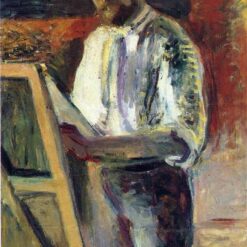 Custom Oil Painting Inspired by Henri Matisse – 'Self-Portrait in Shirtsleeves' (1900) – Fauvist Self-Portrait on Canvas