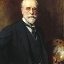 Hand-Painted Luke Fildes ‘Self-Portrait’ Oil Painting - Academic Portrait Art on Canvas from Dafen Village Studio