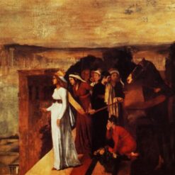 Edgar Degas Semiramis Building Babylon – Epic History Oil Painting Reproduction on Canvas (1861)