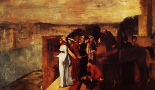 Edgar Degas Semiramis Building Babylon – Epic History Oil Painting Reproduction on Canvas (1861)