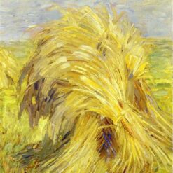 Hand-Painted Franz Marc ‘Sheaf of Grain’ Oil Painting - Post-Impressionist Landscape Art on Canvas from Dafen Village Studio