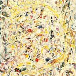 Inspired by Jackson Pollock’s Shimmering Substance (1946) – Abstract Action Painting Oil on Canvas (76.3 x 61.6 cm)