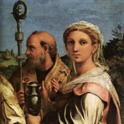 St. Cecilia with Saints (Detail) by Raphael - Renaissance Religious Art (1516)