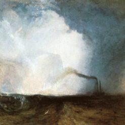 J.M.W. Turner Oil Painting – Staffa, Fingal's Cave, 1832, Romantic Marina Scene