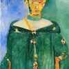 Henri Matisse Inspired Portrait – 'Standing Moroccan in Green' (1913) – Hand-Painted Oil on Canvas Reproduction