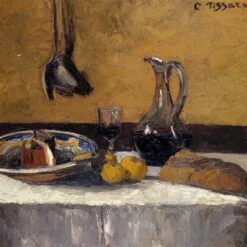 Still Life" by Camille Pissarro – 1867 Impressionist Artwork, Toledo Museum Collection