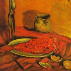 Still Life (Pulpo y Scorpa) Inspired by Salvador Dali – Expressionism Oil on Canvas