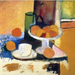 Custom Oil Painting Inspired by Henri Matisse – 'Still Life with Oranges II' (1899) – Expressionist Still Life on Canvas