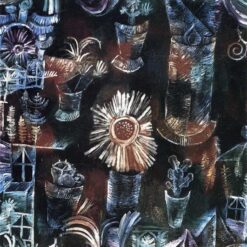 Expressionist Still Life Painting Still Life with Thistle Bloom by Paul Klee (1919) – Early Works Oil Art for Home and Office Decor