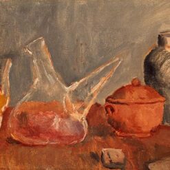 Post-Impressionist Still Life Inspired by Pablo Picasso – 'Still Life with Vases' Oil on Canvas