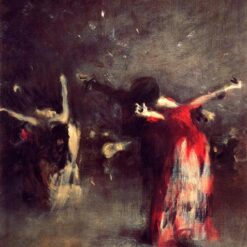 Oil Painting Inspired by John Singer Sargent’s Study for The Spanish Dance – Realistic Sketch on Canvas