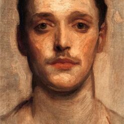 John Singer Sargent Oil Painting – Study of a Young Man, Realist Sketch and Study
