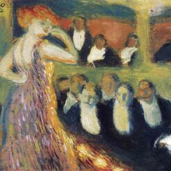Inspired by Picasso: Stuffed Shirts – 1900 Early Years Genre Oil Painting on Panel