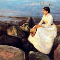 Summer Night by Edvard Munch – Stunning Hand-Painted Expressionist Landscape Art on Canvas