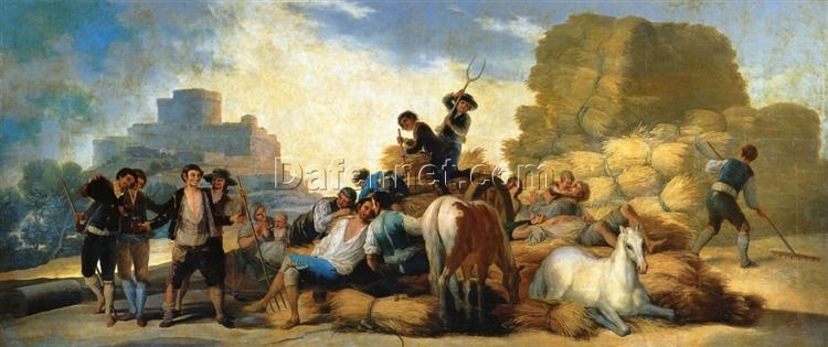 Summer, or The Harvest by Francisco Goya | 1786 Romanticism Genre Painting