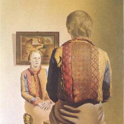 The Angelus of Gala Inspired by Salvador Dali – Surrealist Portrait Oil on Wood (1935)