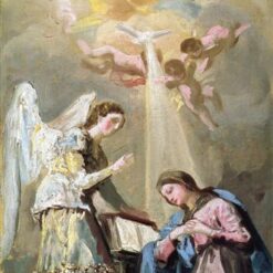 The Annunciation by Francisco Goya - c.1785 Romanticism Religious Oil Painting