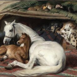 Romanticism Masterpiece – The Arab Tent, 1866 by Edwin Henry Landseer, High-Quality Replica