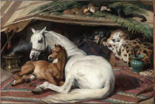 Romanticism Masterpiece – The Arab Tent, 1866 by Edwin Henry Landseer, High-Quality Replica