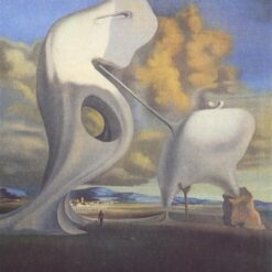 The Architectonic Angelus of Millet – Surreal Symbolic Painting Inspired by Salvador Dali