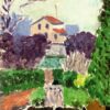 Henri Matisse Inspired Landscape – 'The Artist's Garden at Issy-les-Moulineaux' (1918) – Hand-Painted Oil on Canvas Reproduction