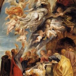 Reproduction of "The Assumption of Mary" – Baroque Religious Masterpiece by Peter Paul Rubens