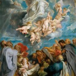Assumption of the Virgin" by Peter Paul Rubens – Religious Baroque Oil Painting on Canvas