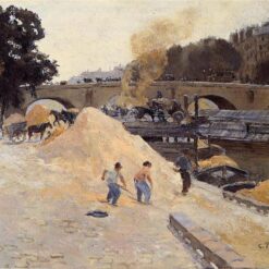 Parisian Landscape: The Banks of the Seine, Pont Marie" by Camille Pissarro – 1875