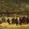 William Holbrook Beard's 'The Bear Dance' – Hand-Painted Romantic Oil Painting of Animals