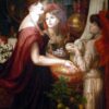 The Beautiful Hand – Dante Gabriel Rossetti 1874-1875 Oil Painting Reproduction in Romanticism Style