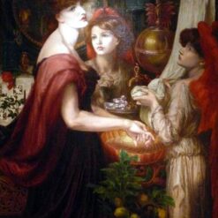 The Beautiful Hand – Dante Gabriel Rossetti 1874-1875 Oil Painting Reproduction in Romanticism Style