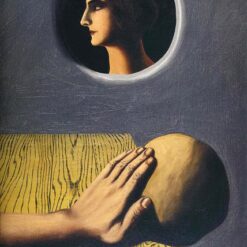 The Beneficial Promise Inspired by René Magritte – 1927 Surrealist Symbolic Oil Painting, Canvas (73x54 cm)