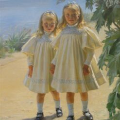 The Benzon Daughters by Peder Severin Kroyer – 1897 Impressionist Portrait Reproduction