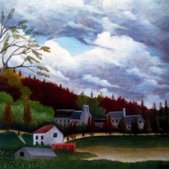 Henri Rousseau "The Bièvre at Gentilly" Oil Painting Reproduction – Naïve Art Landscape on Canvas