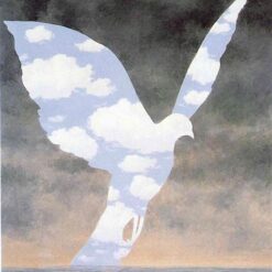 The Big Family Inspired by René Magritte – 1963 Surrealist Symbolic Oil Painting, Canvas
