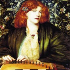Romanticism Oil Painting – The Blue Bower by Dante Gabriel Rossetti (1865)