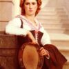 Hand-Painted Pierre-Auguste Cot ‘The Bohemian’ Oil Painting - Classical Portrait Art on Canvas from Dafen Village Studio