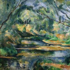 The Brook" (1898-1900) by Paul Cézanne – Iconic Post-Impressionist Landscape Painting