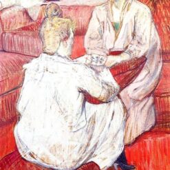 The Card Players" (1893) – Henri de Toulouse-Lautrec Original Oil Painting