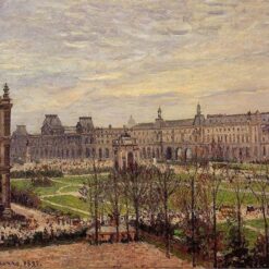 Impressionist Cityscape – "The Carrousel, Grey Weather" by Camille Pissarro (1899)