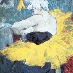 Cha U Kao at the Moulin Rouge – Henri de Toulouse-Lautrec's 1895 Post-Impressionist Oil Painting